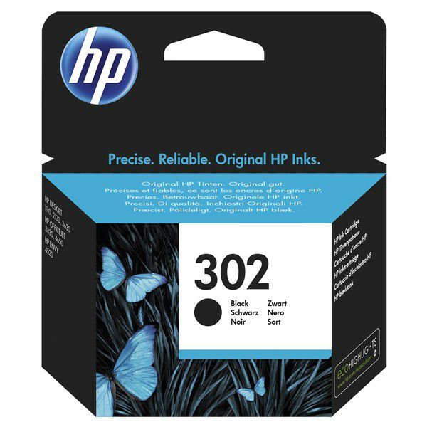 HP 302 F6U66AE originalni crni kertridž 170 strana