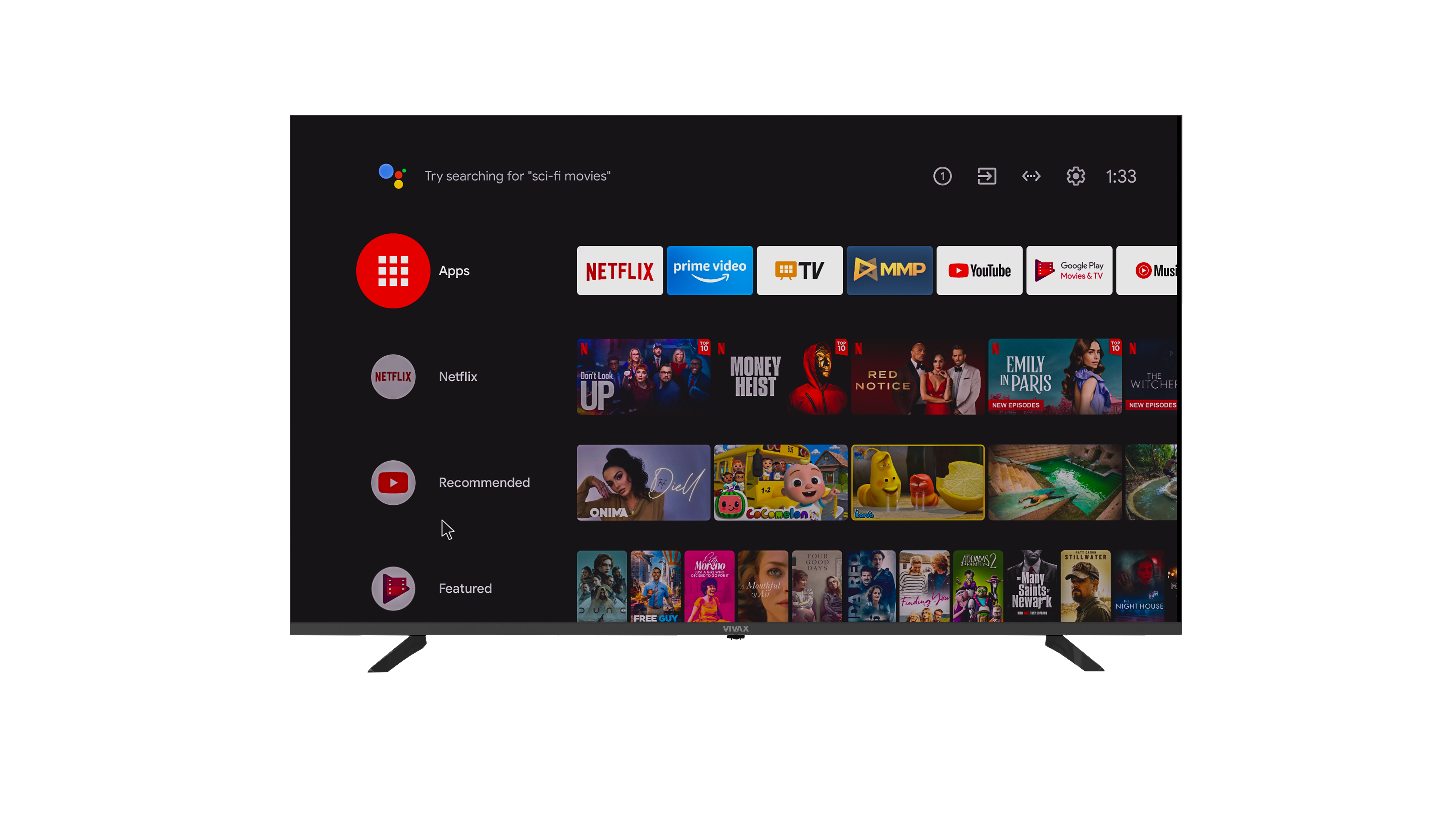 VIVAX 50UHD10K 50″ 4K UHD Android Smart TV