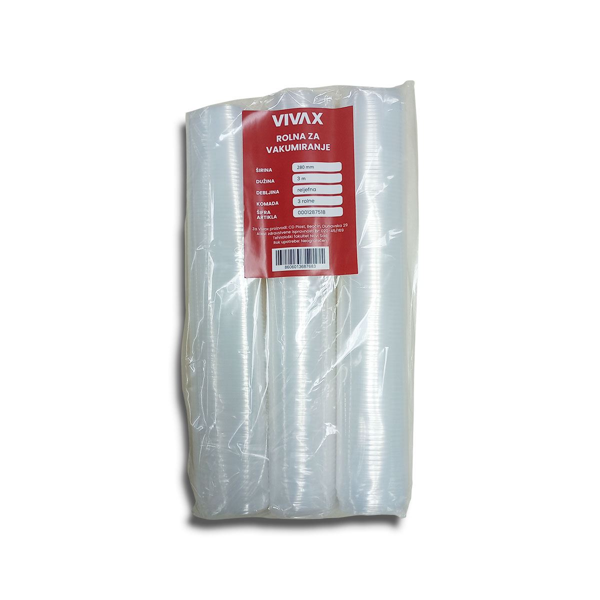VIVAX HOME rolne za vakuumiranje 280 mm × 3 m, 3 kom