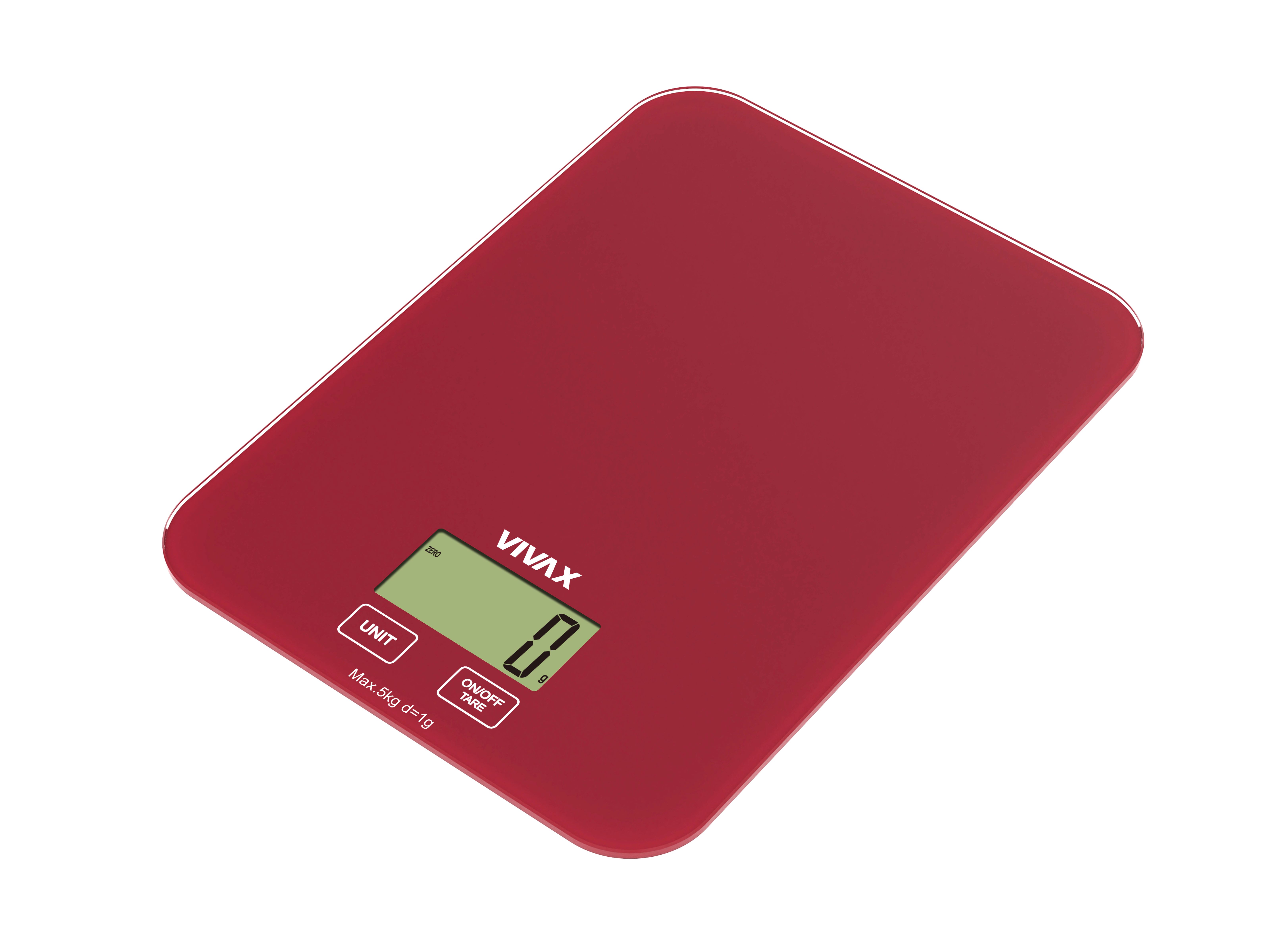 Vivax KS-505R digitalna kuhinjska vaga 5 kg