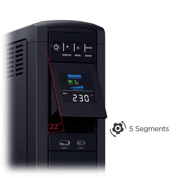CyberPower CP1600EPFCLCD UPS 1600 VA / 1000 W sa čistim sinusnim talasom