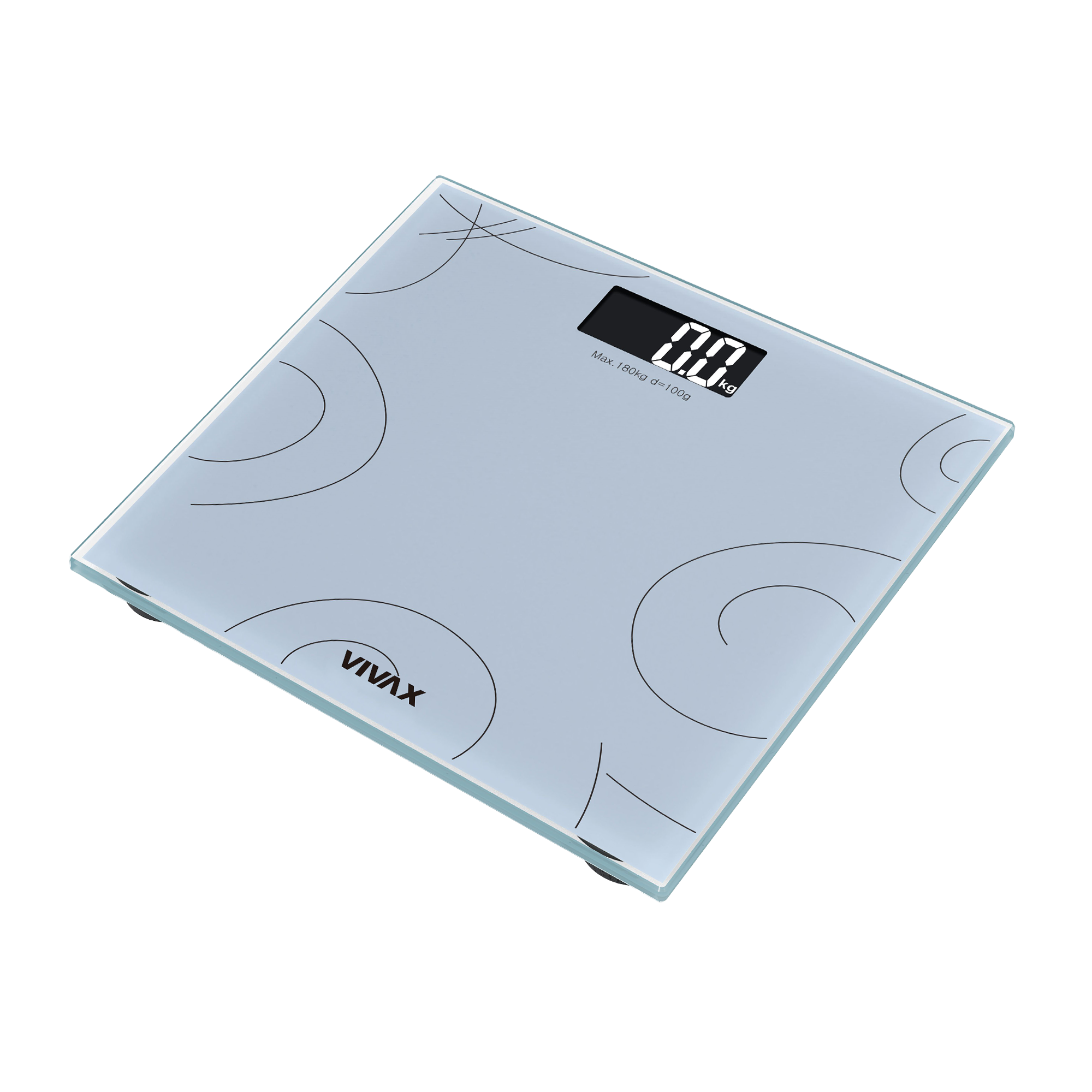 VIVAX HOME PS-158W svetloplava digitalna telesna vaga do 180 kg