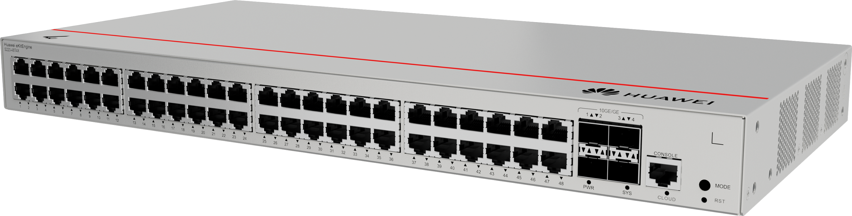Huawei eKitEngine S220-48T4X upravljivi svič, 48 Gigabit portova i 4 SFP+