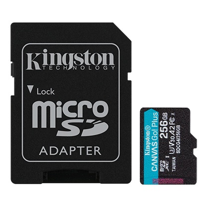 Kingston Canvas Go! Plus microSDXC 256 GB sa SD adapterom