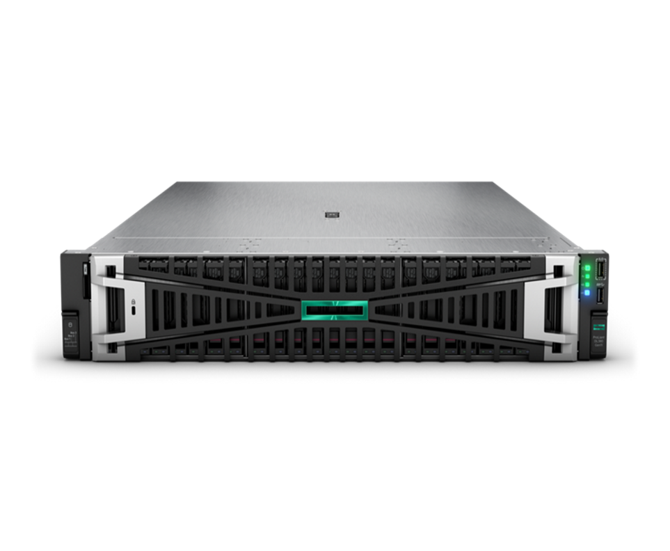 HPE ProLiant DL380 Gen11 server, Xeon Silver 4509Y, 64 GB RAM, 2×480 GB SSD