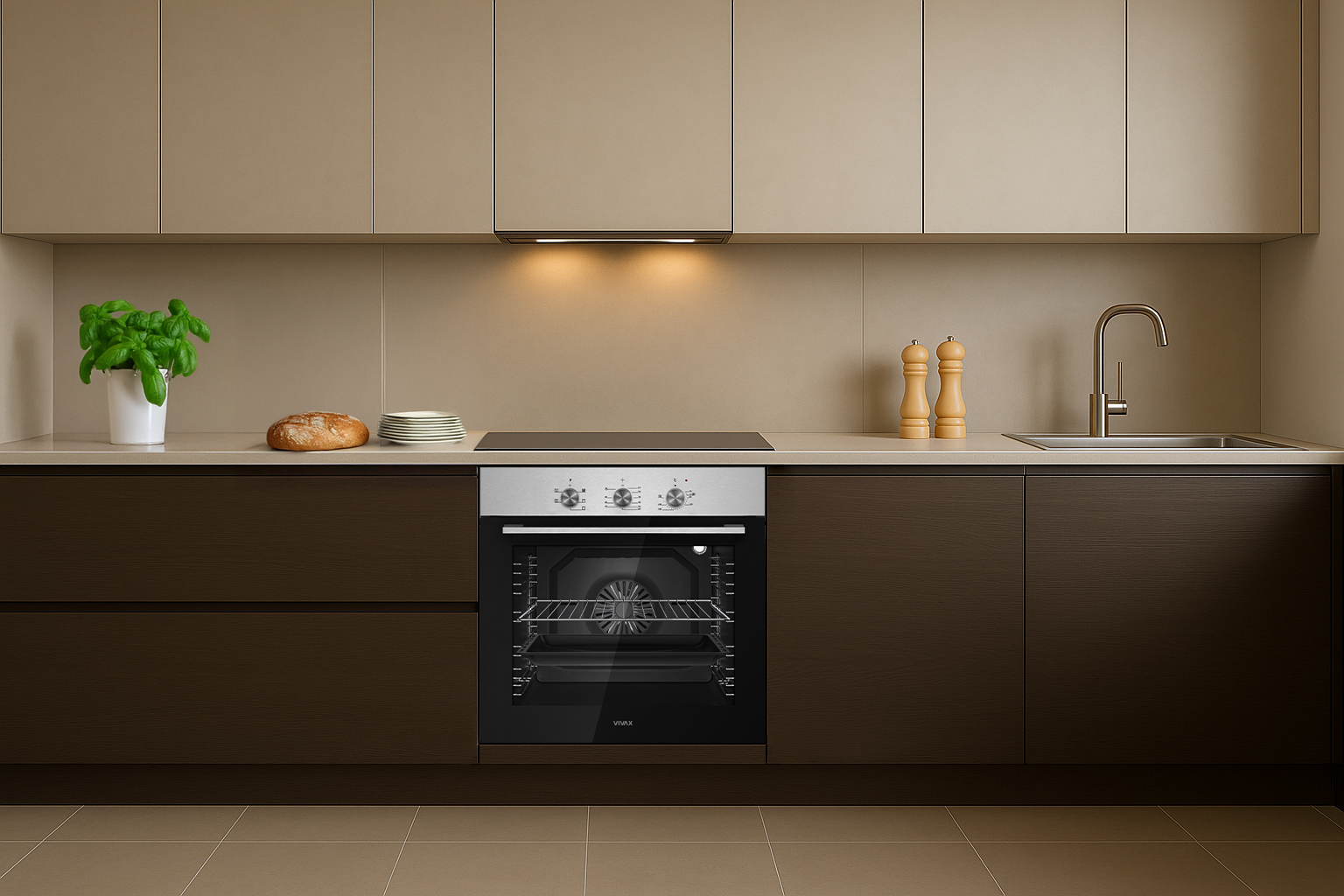Vivax BO-806BFTM X ugradna rerna 80 l, inox detalji