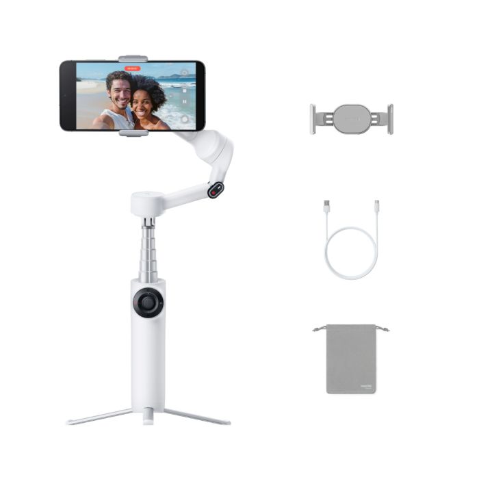Insta360 Flow 2 Standard Bundle, Summit White, stabilizator za telefon