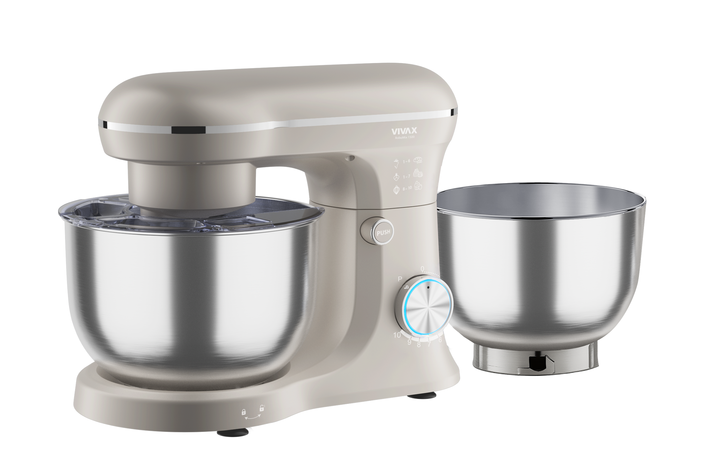 Vivax RM-41500S Lunar kuhinjski robot 1500 W, posude 4 i 5 l