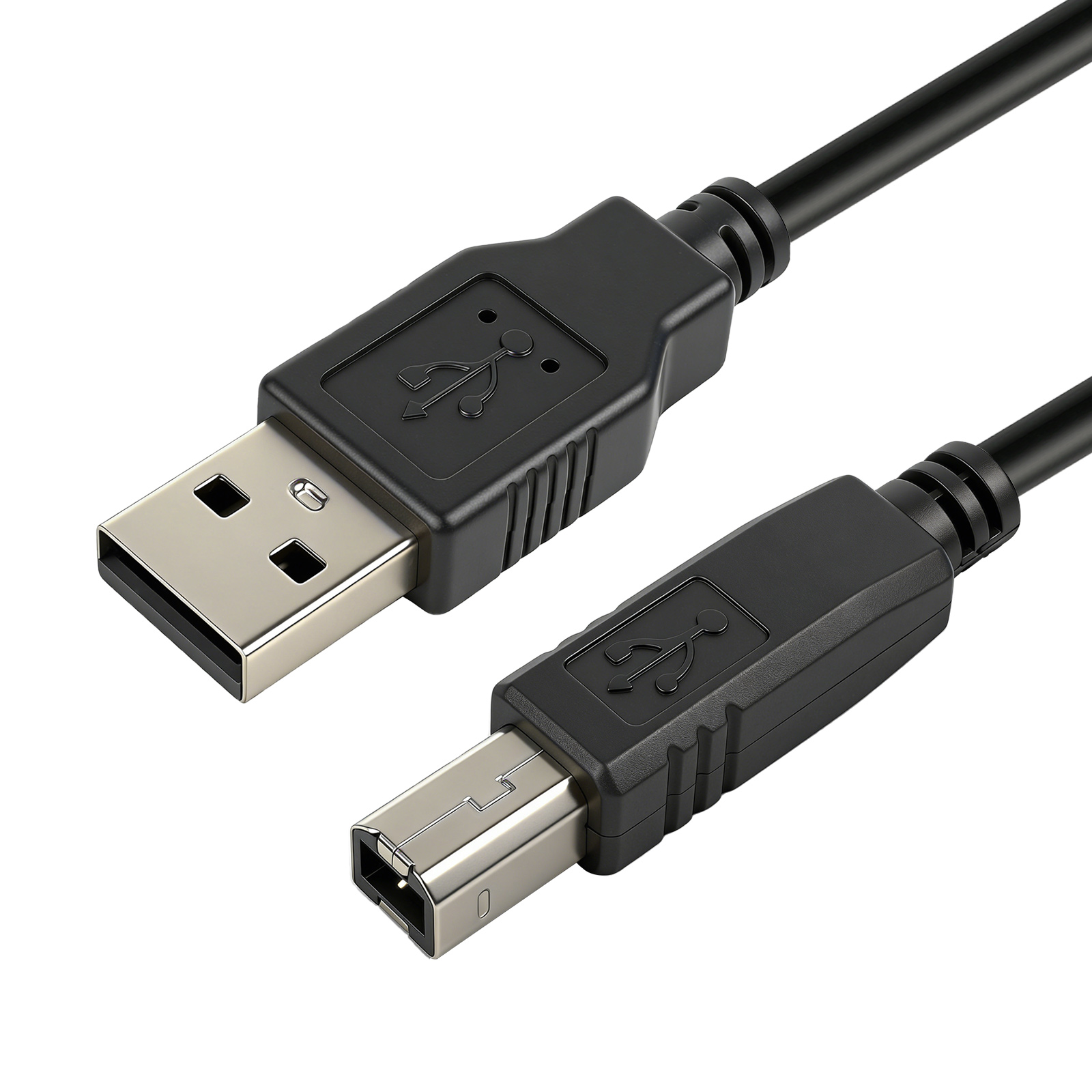 MS USB 2.0 USB-A muški na USB-B muški kabl, 2 m, crni