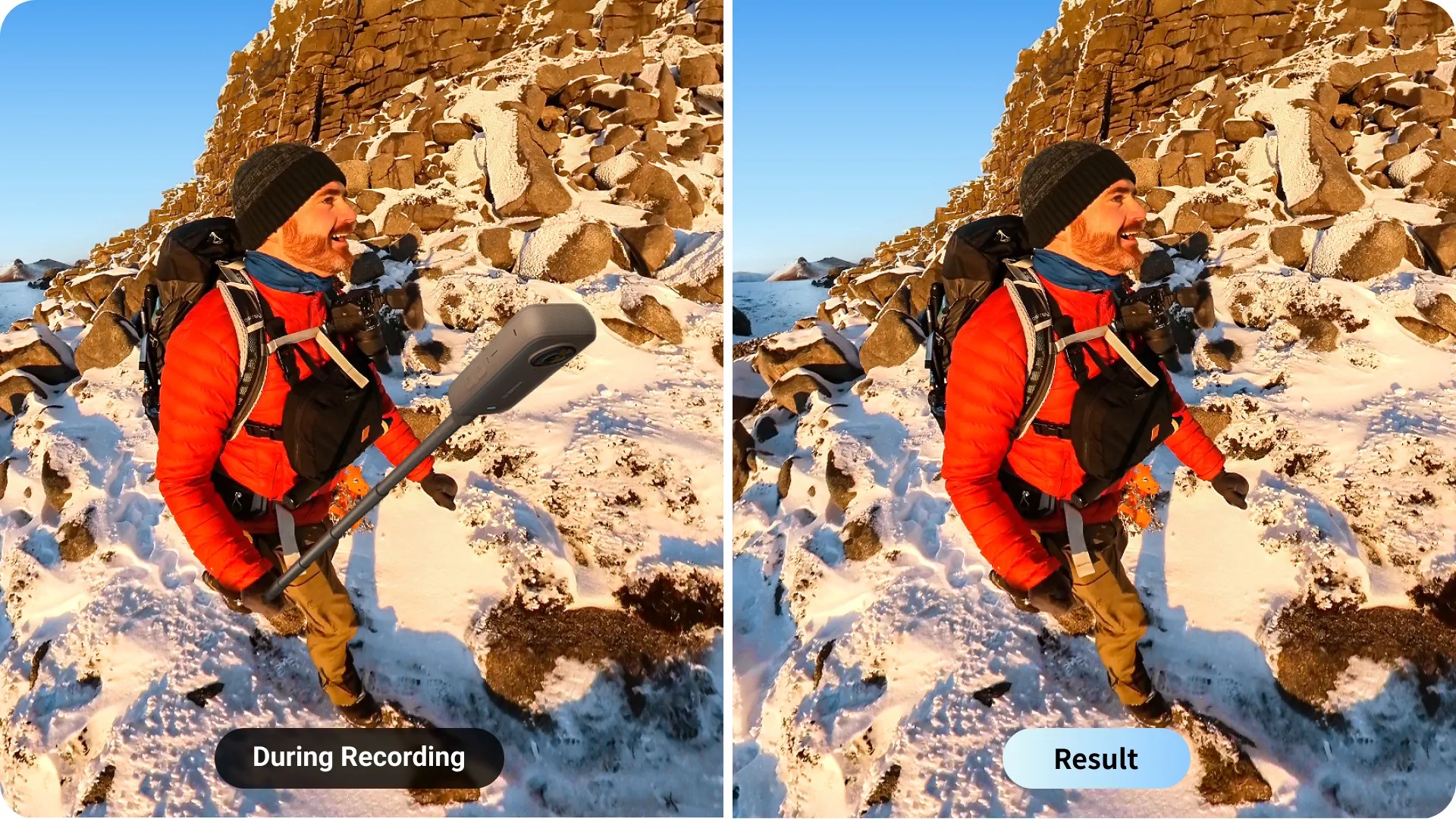 Insta360 Action Invisible Selfie Stick 1 m karbonski selfie štap