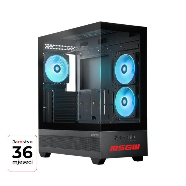 MSGW Gamer R5 a123 računar Ryzen 5 7500F, RTX 5060 Ti 16 GB, 1 TB SSD