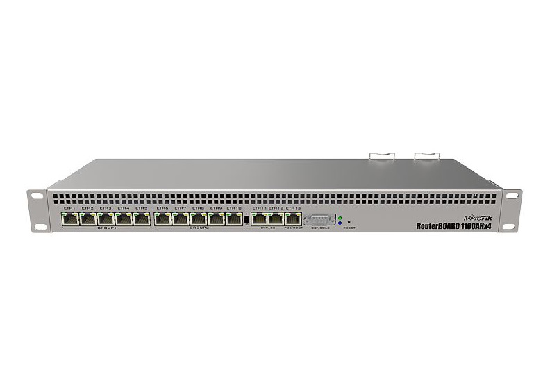 MikroTik RB1100Dx4 Dude Edition ruter sa M.2 SSD-om od 60 GB
