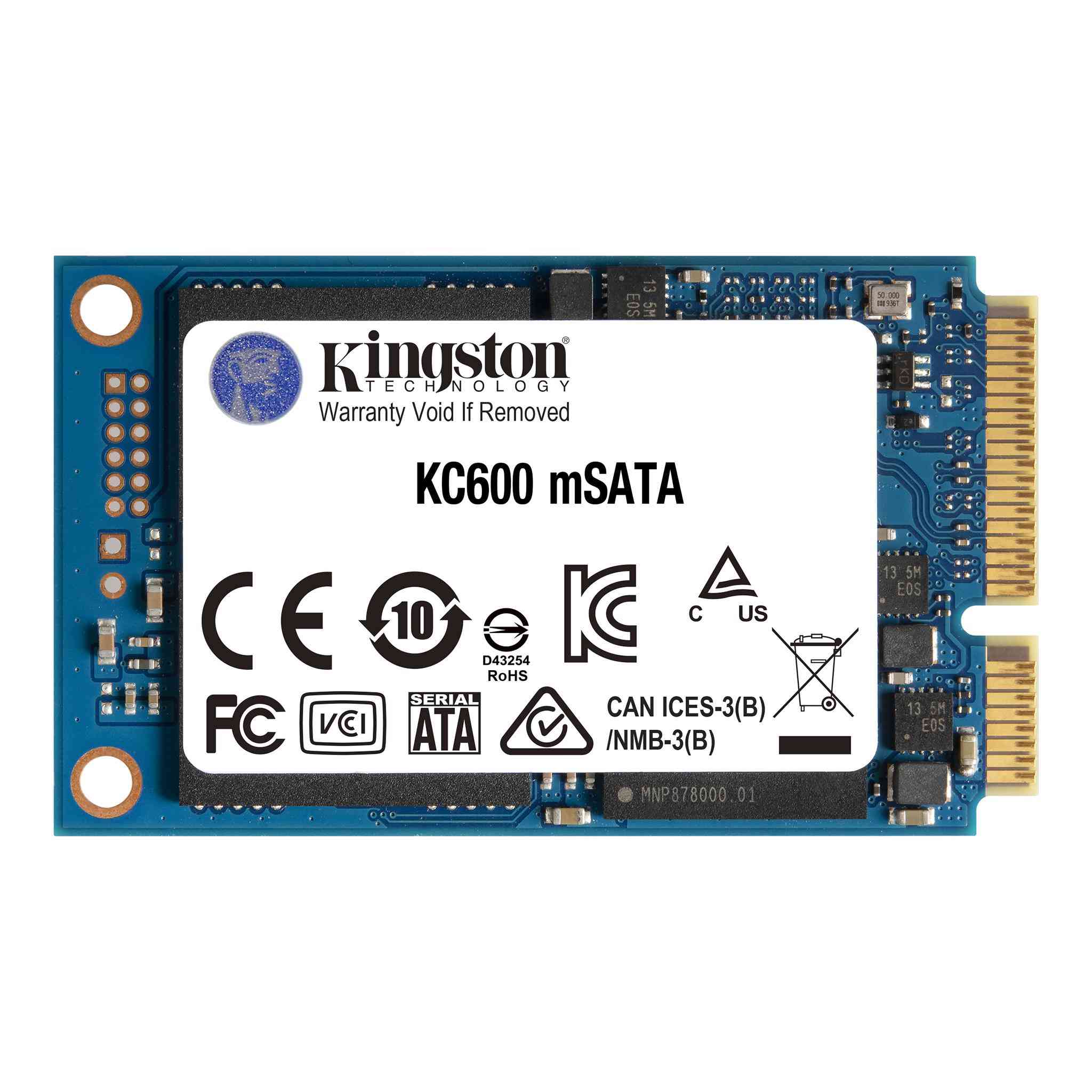Kingston KC600 SKC600MS/512G SSD 512 GB mSATA
