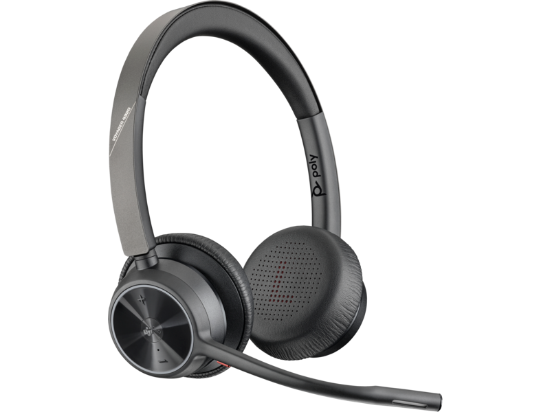HP Poly Voyager 4320 MS USB-C bežične stereo slušalice sa BT700 adapterom, crne