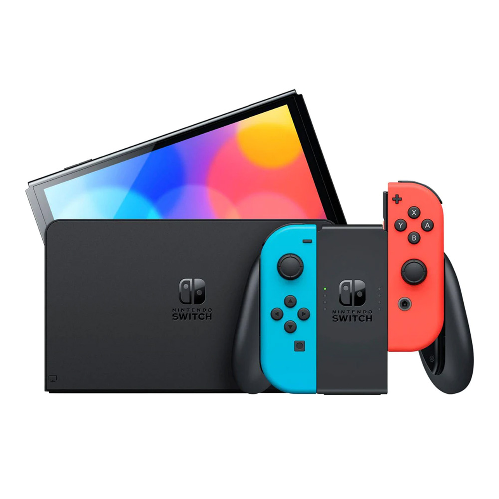 Nintendo Switch OLED konzola Neon Blue/Neon Red