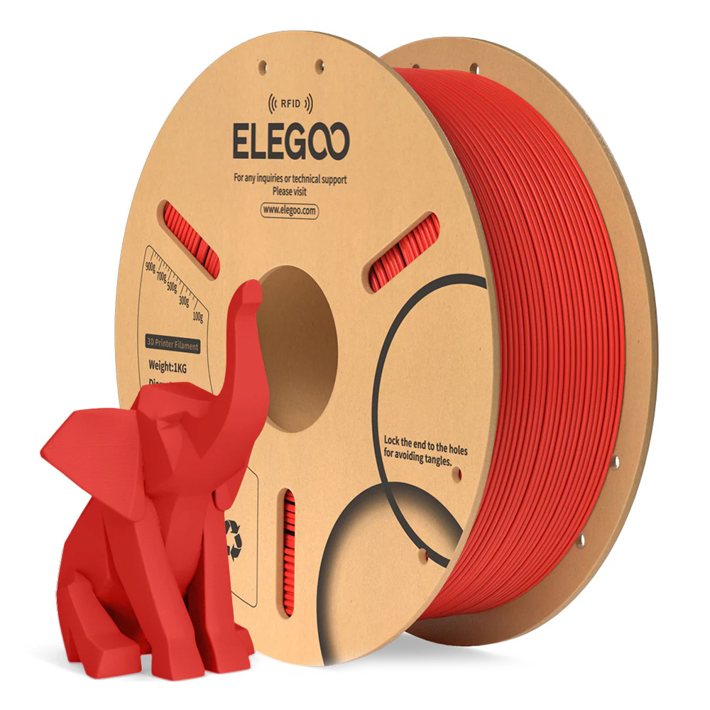 ELEGOO PLA RFID filament crveni 1,75 mm, 1 kg