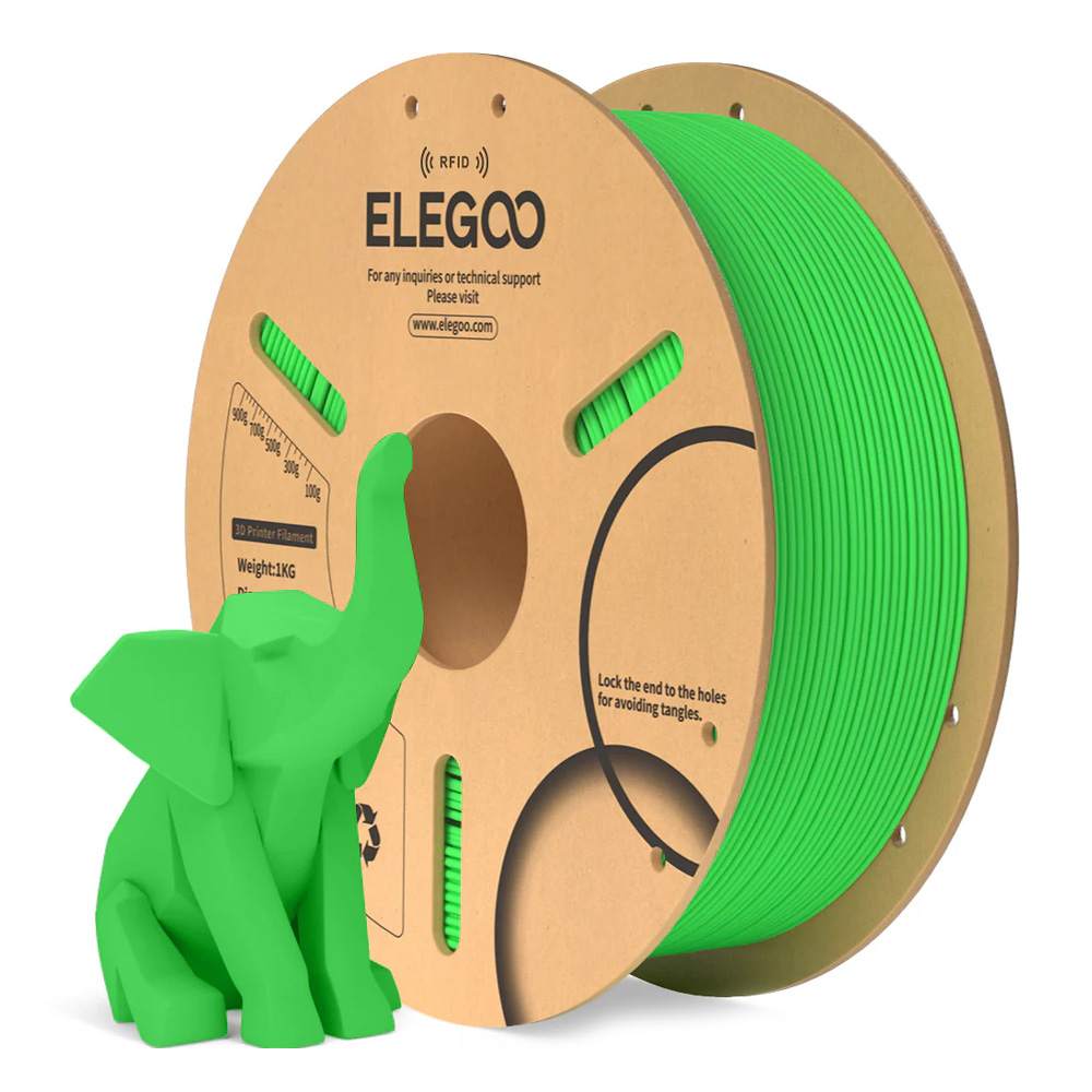 ELEGOO PLA RFID filament neon zelena 1,75 mm, 1 kg