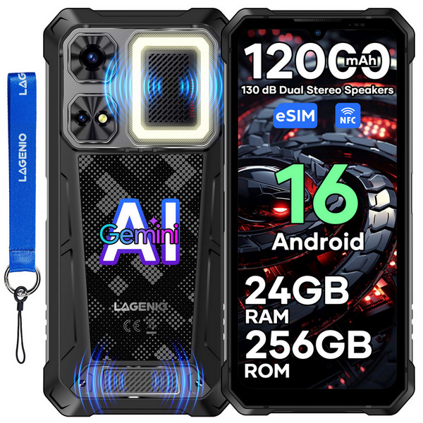 Lagenio Rhino 1 Pro robusni 4G pametni telefon 8/256 GB
