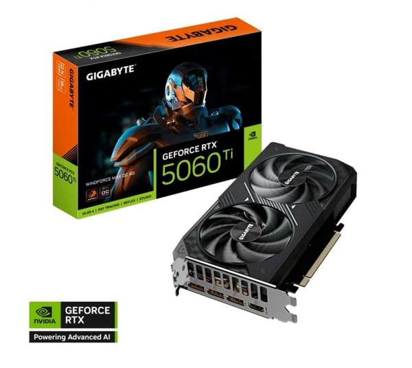 Gigabyte GeForce RTX 5060 Ti WINDFORCE MAX OC 8GB GDDR7