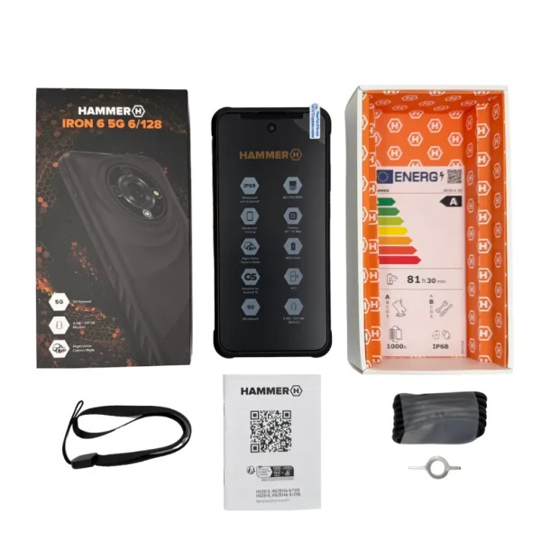 Hammer Iron 6 5G 6/128GB robustan telefon IP69