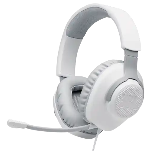 JBL Quantum 100 bele gejmerske slušalice sa mikrofonom