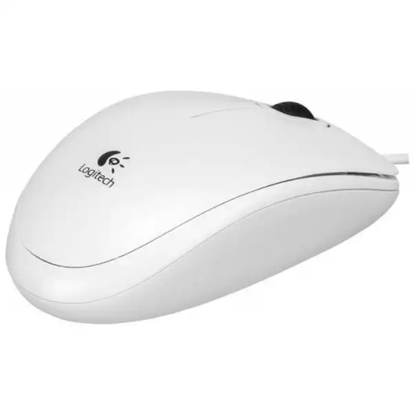 Logitech B100 beli žični miš USB 800 dpi