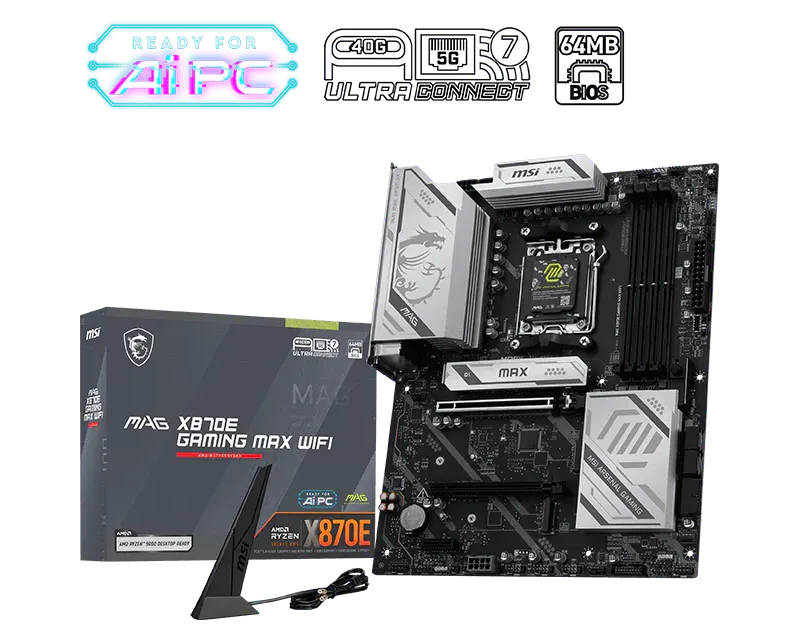 MSI MAG X870E GAMING MAX WIFI AM5 ATX matična ploča