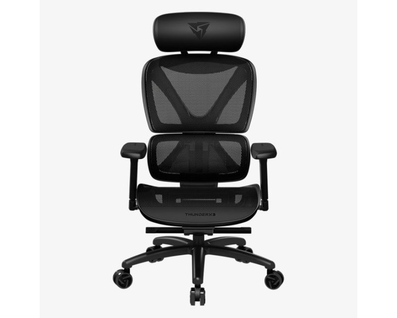 THUNDERX3 XTC-Mesh ergonomska gejmerska stolica, crna