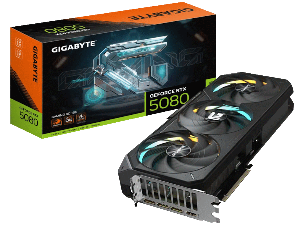 GIGABYTE GeForce RTX 5080 GAMING OC 16G 16GB GDDR7 grafička karta