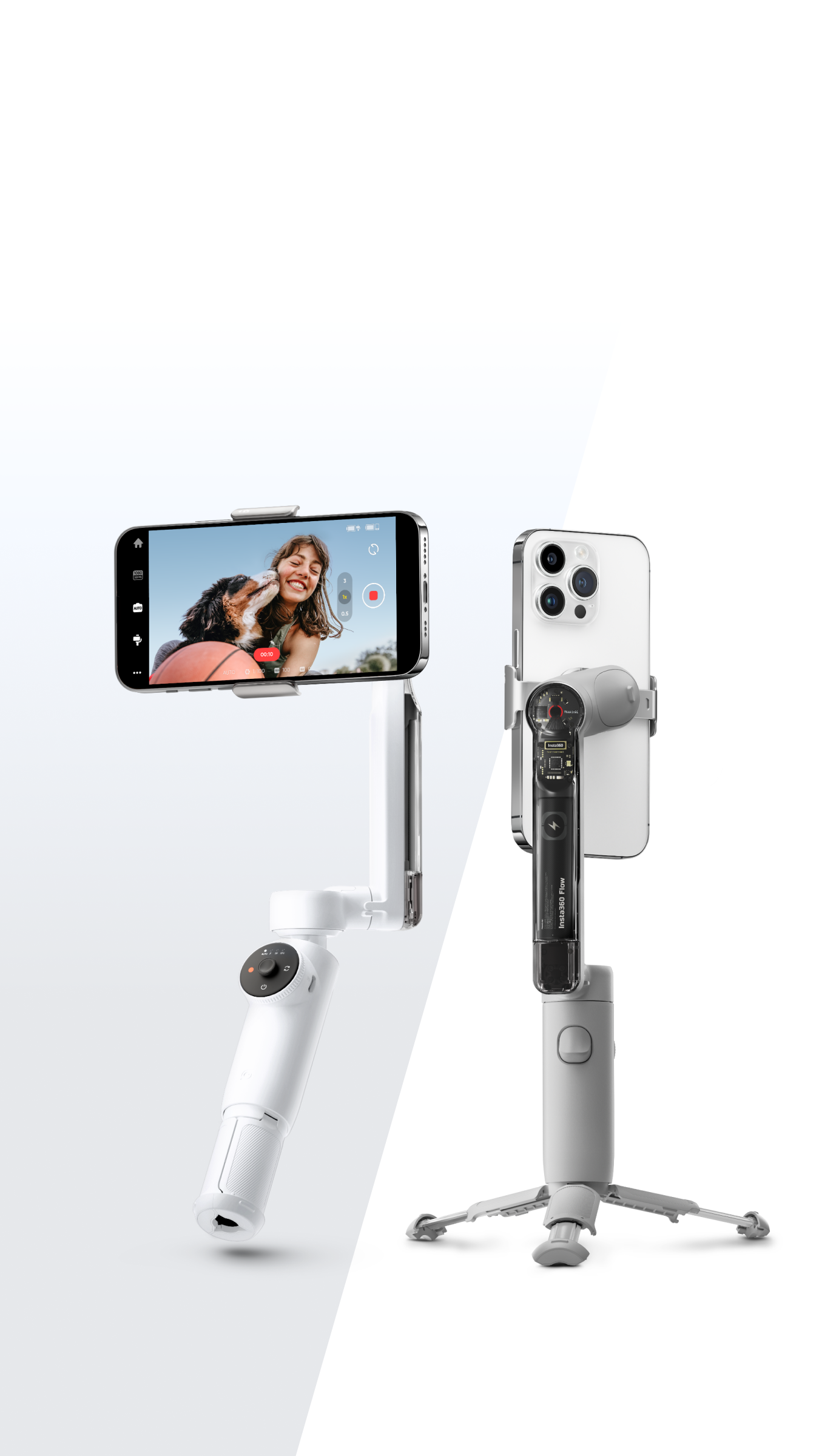 Insta360 Flow 2 Pro stabilizator za telefon, Summit White