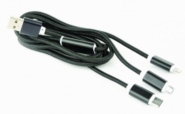 Gembird CC-USB2-AM31-1M 3-u-1 USB kabl za punjenje, 1 m