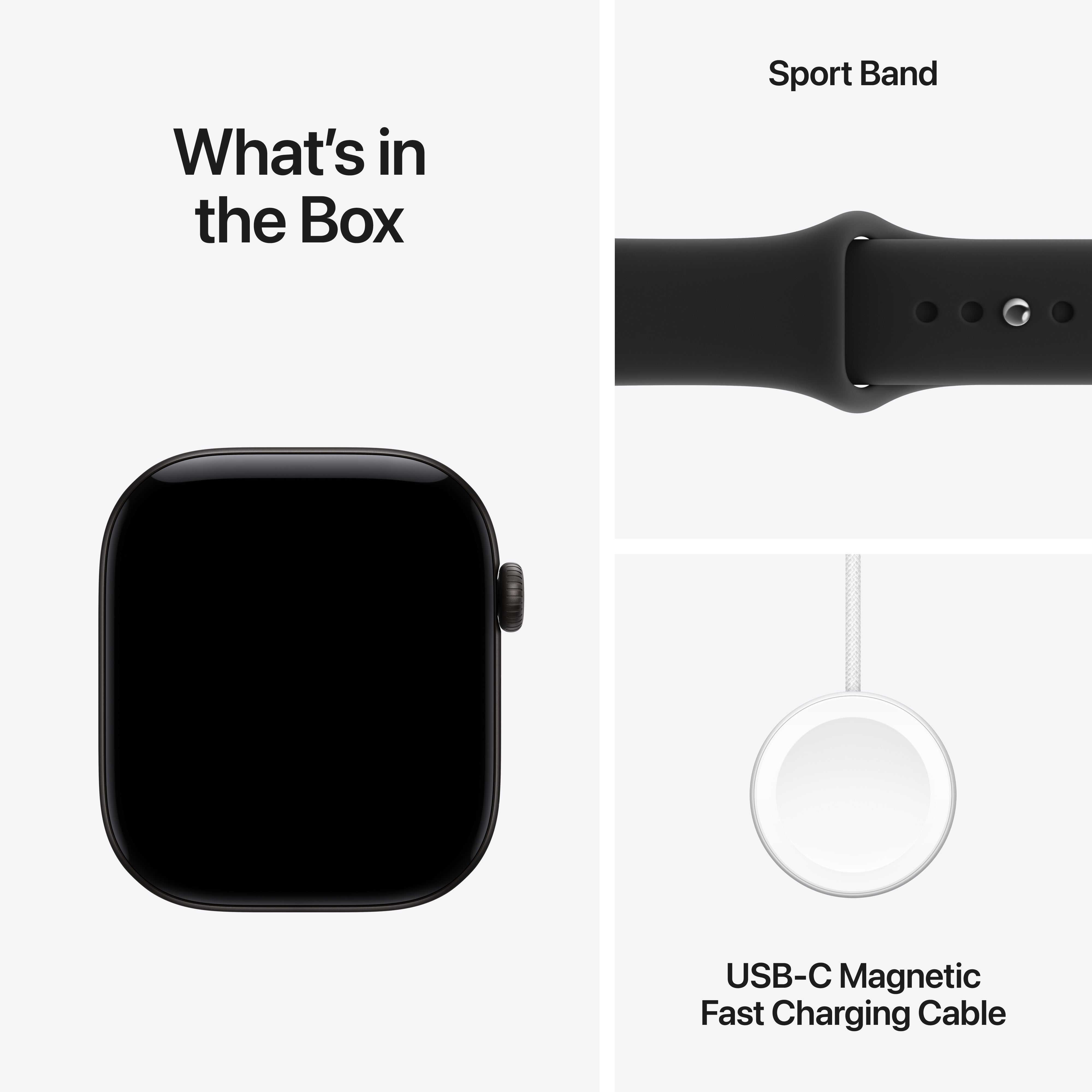 Apple Watch Series 12 GPS 46 mm, crni aluminijum, Sport narukvica M/L