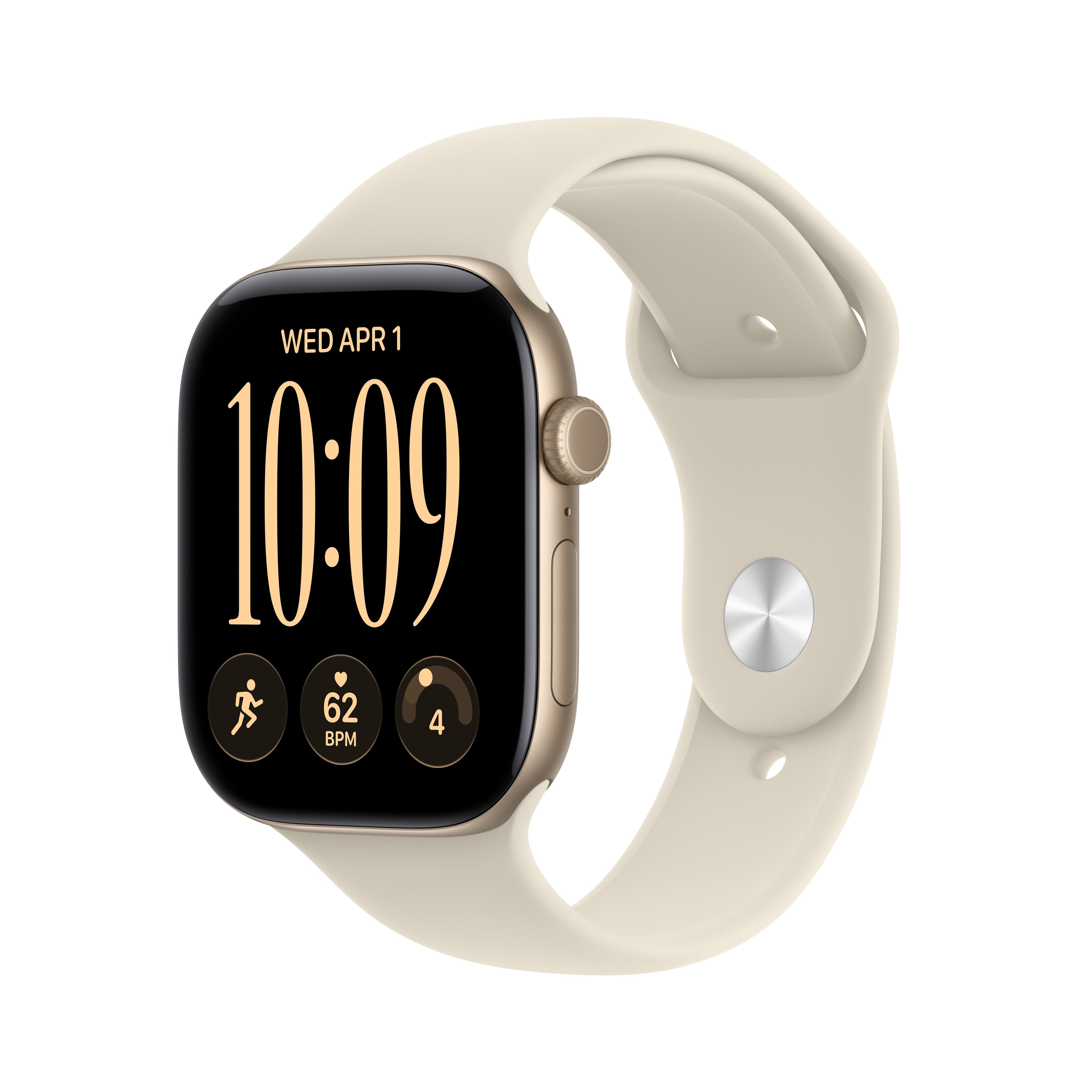 Apple Watch Series 12 GPS 46 mm Light Gold sa Sand Sport narukvicom M/L
