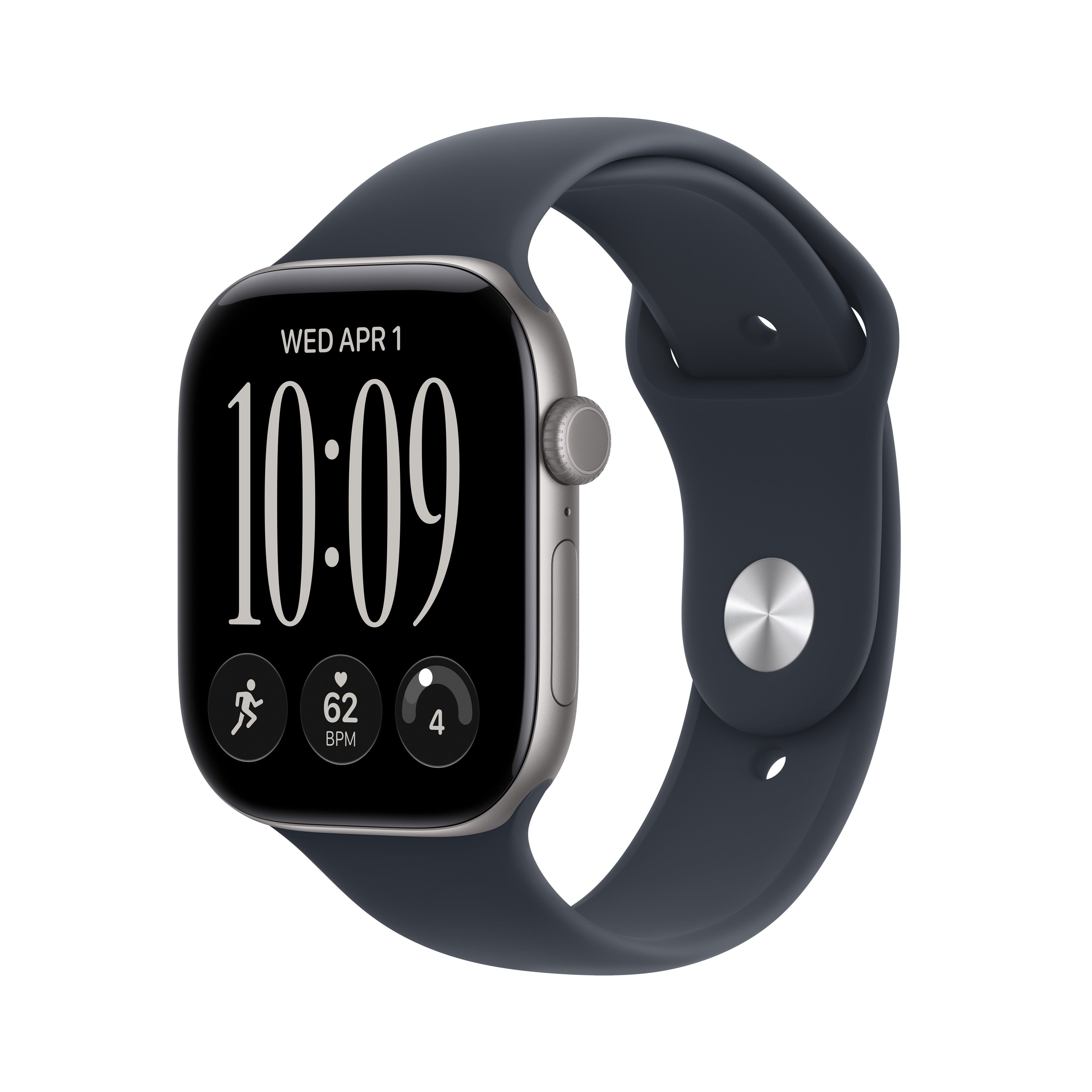 Apple Watch Series 12 GPS 46 mm Space Grey sa Navy Blue Sport narukvicom S/M