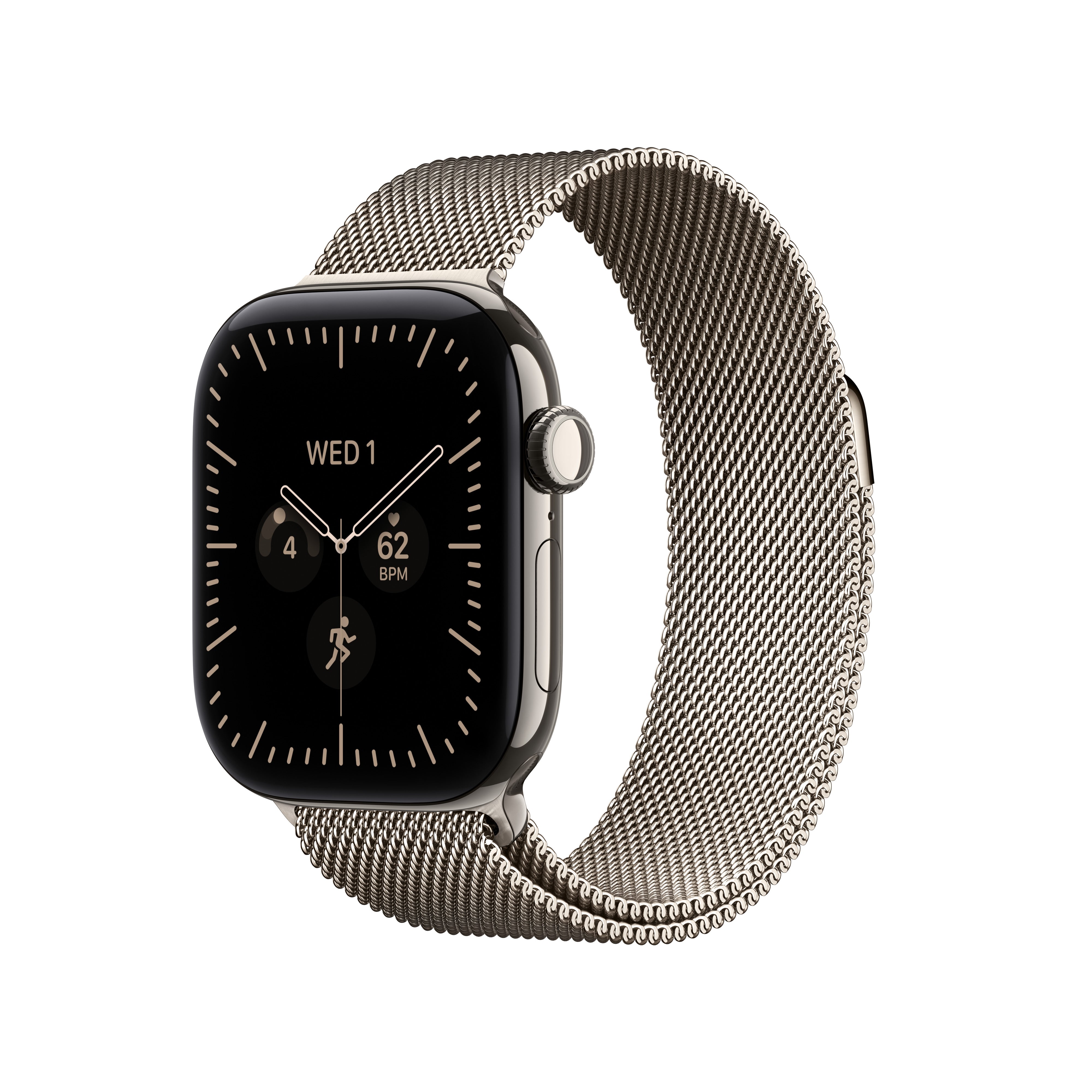 Apple Watch Series 12 GPS + Cellular 42 mm, titanijumsko kućište Natural i Milanese Loop