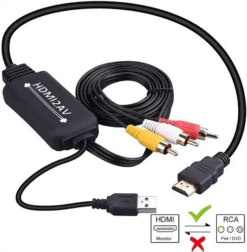 Kettz KT-HAV1-1.8M HDMI na AV konvertor kabl, 1,85 m