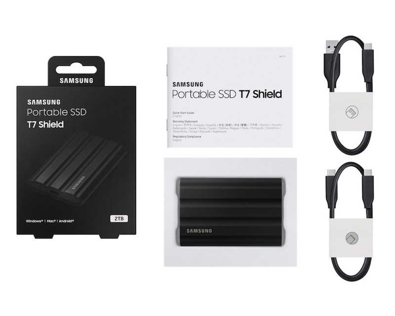 Samsung T7 Shield MU-PE2T0S/EU eksterni SSD 2 TB, crni