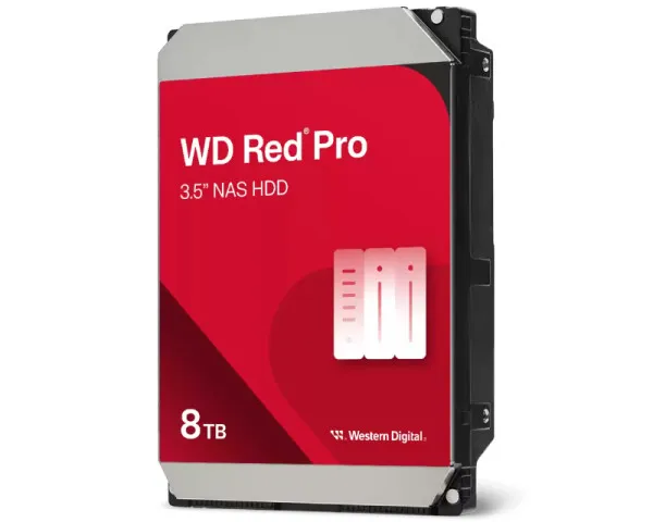 WD Red Pro 8TB 3.5-inch NAS HDD, 7200 rpm