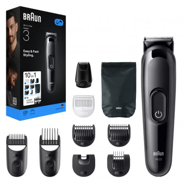 Braun AIO3560 višenamenski trimer za bradu, kosu i telo