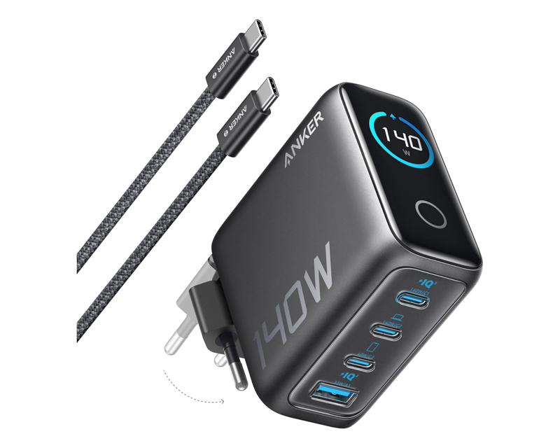 Anker A2697 140W GaN punjač sa 4 porta i USB-C kablom