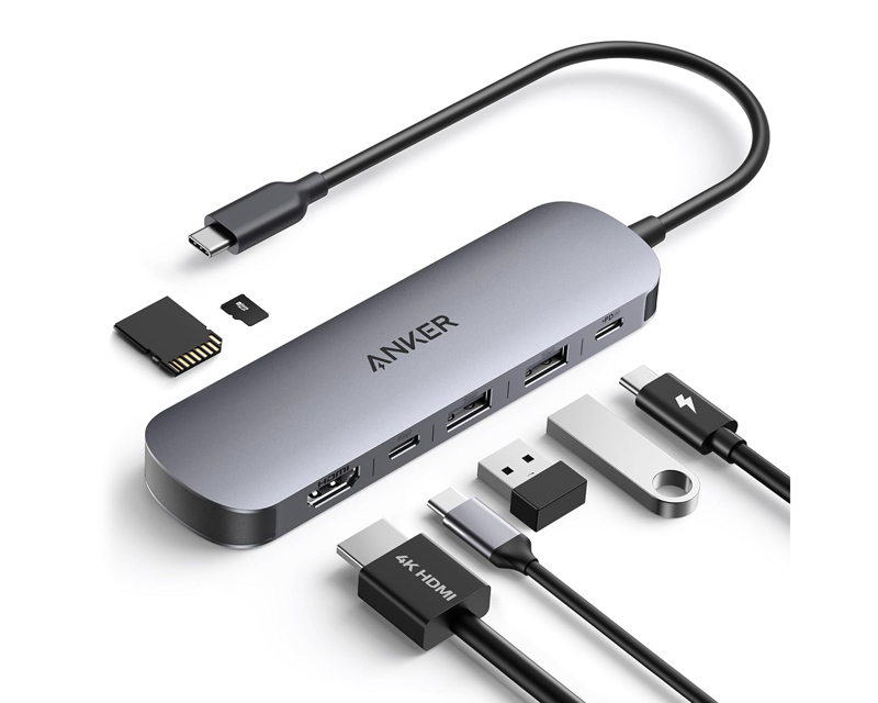 Anker Nano A83D2 USB-C hub 7-u-1 4K@60Hz