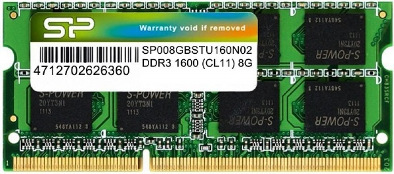 Silicon Power SP008GBSTU160N02 8 GB DDR3 1600 MHz SO-DIMM