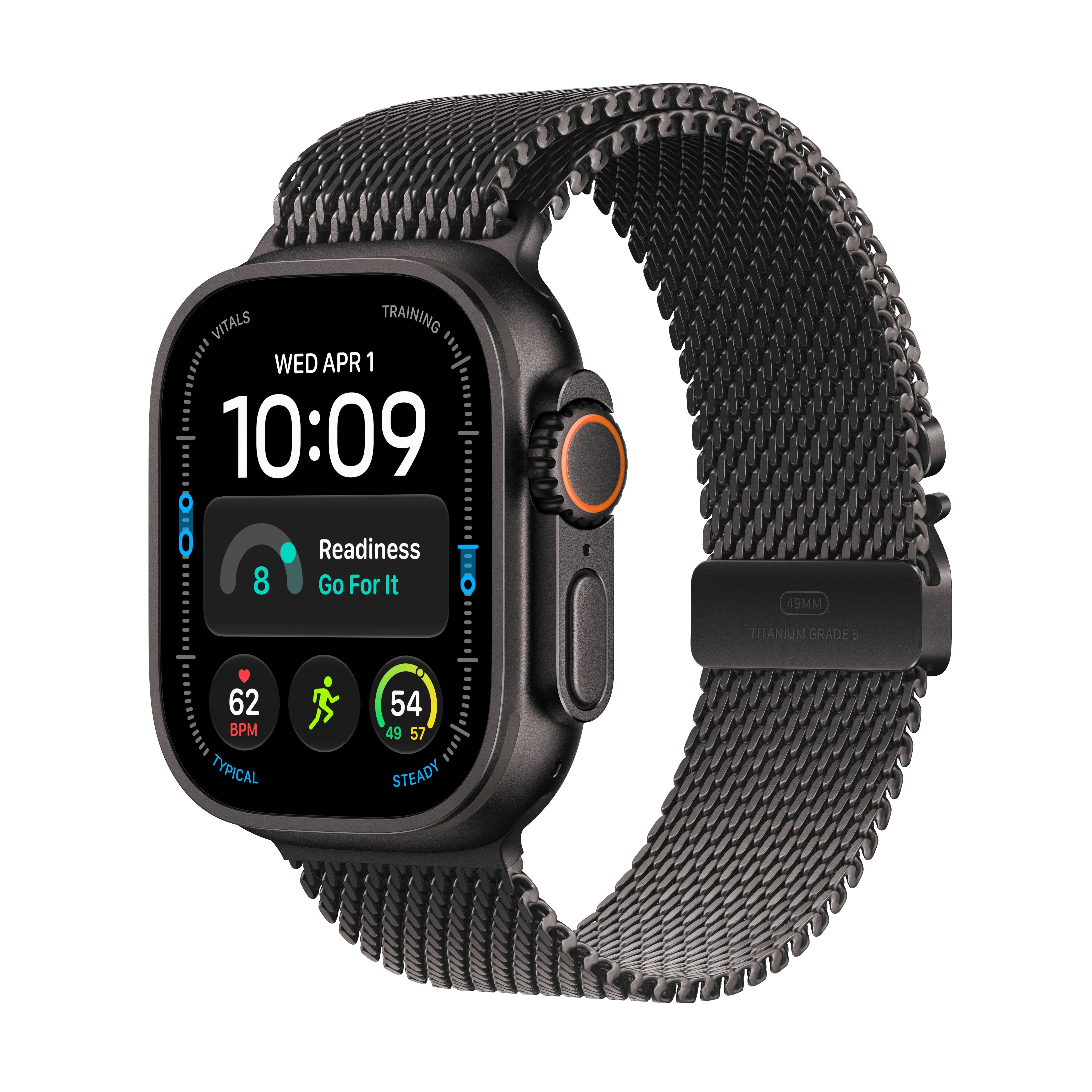 Apple Watch Ultra 4 GPS + Cellular 49 mm crni titanijum, Milanese narukvica M
