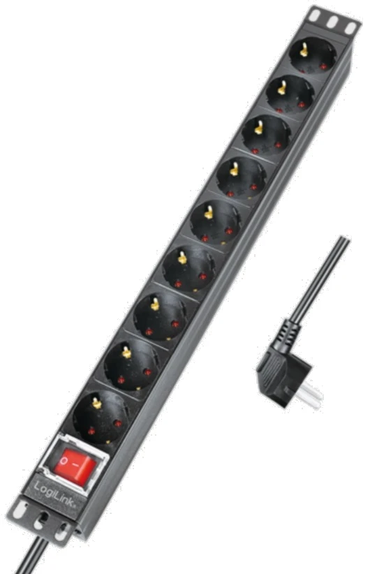 LogiLink PDU9C02 rack PDU sa 9 Schuko utičnica, 1U