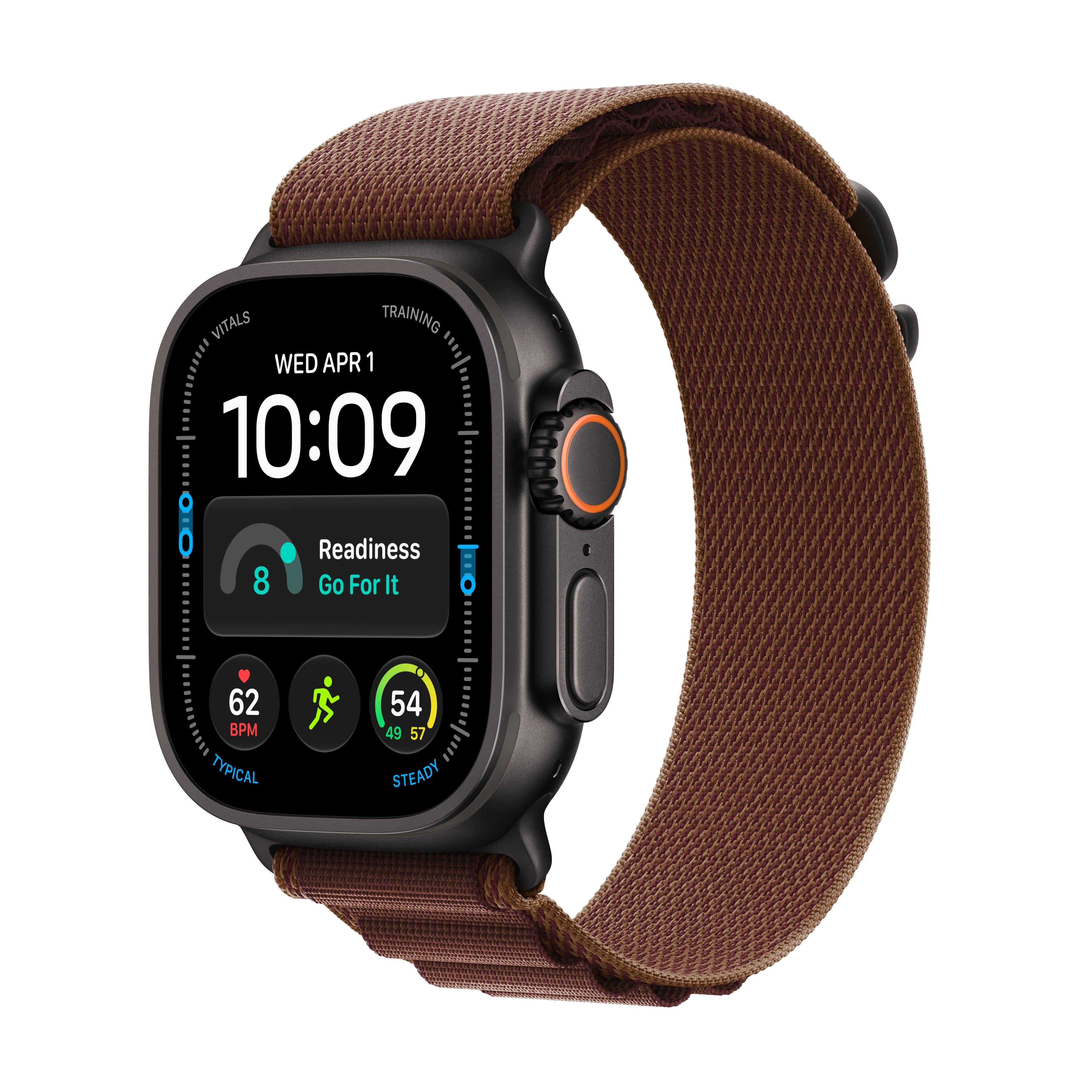 Apple Watch Ultra 4 GPS + Cellular 49 mm, crni titanijum i bordo Alpine Loop M