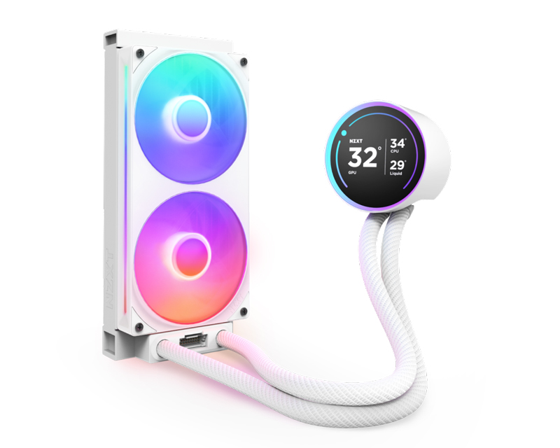 NZXT Kraken Elite 240 RGB V2 belo vodeno hlađenje sa IPS LCD ekranom