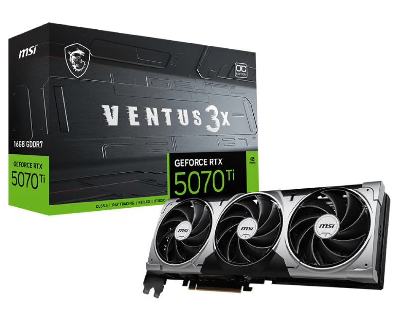 MSI GeForce RTX 5070 Ti Ventus 3X OC 16GB GDDR7