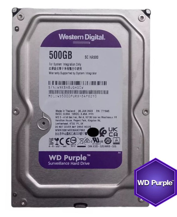 WD Purple WD5000PURX HDD 500 GB SATA III