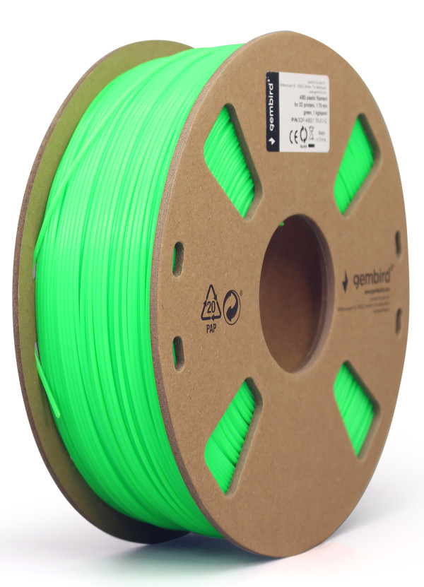 Gembird 3DP-ABS1.75-01-G zeleni ABS filament 1,75 mm, 1 kg