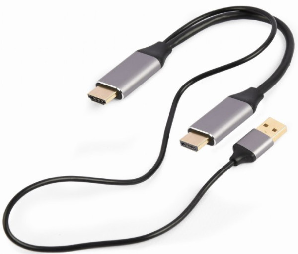 Gembird A-HDMIM-DPM-01 aktivni HDMI na DisplayPort adapter kabl 2 m, 4K 60 Hz